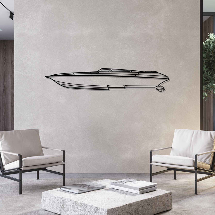 38 Lightning Silhouette Metal Wall Art