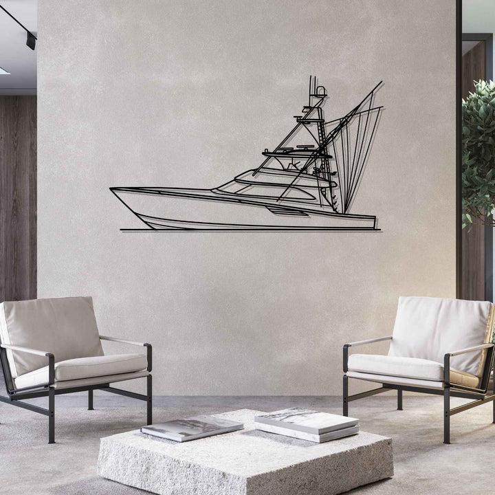 70 Convertible Silhouette Metal Wall Art