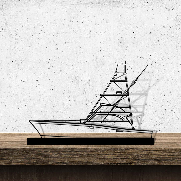 Sportfish 46 Silhouette Metal Art Stand
