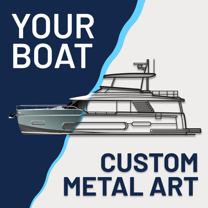 Your Custom Boat Hanging Silhouette Metal Art