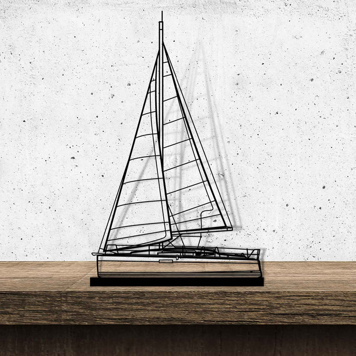 Sun Odyssey 349 Silhouette Metal Art Stand