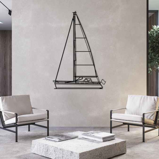 34.1 2000 Front Silhouette Metal Wall Art