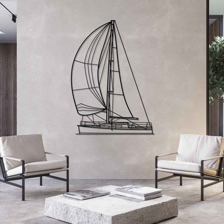10 Front Silhouette Metal Wall Art