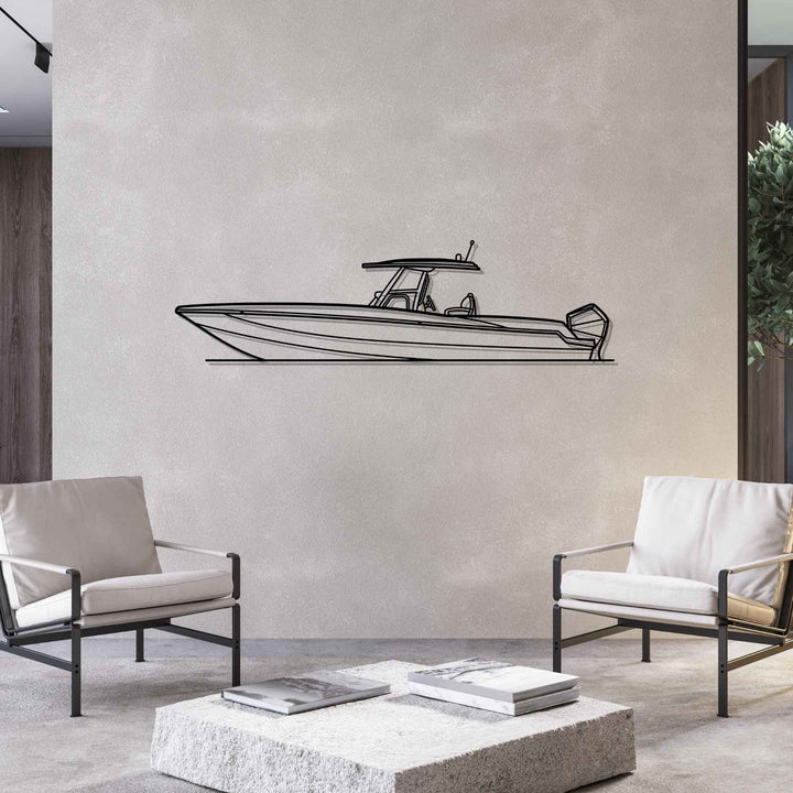 32CCX Silhouette Metal Wall Art