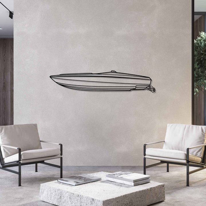 37 Stiletto Silhouette Metal Wall Art