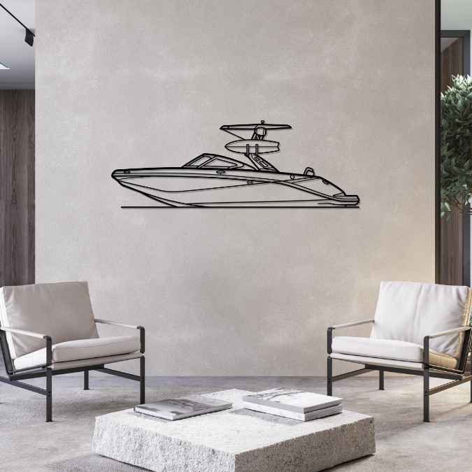 255 Wake 2017 Silhouette Metal Wall Art