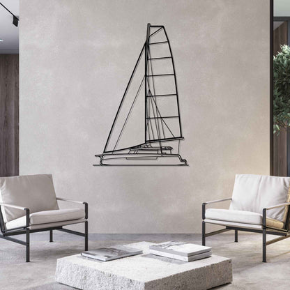52 Front Silhouette Metal Wall Art