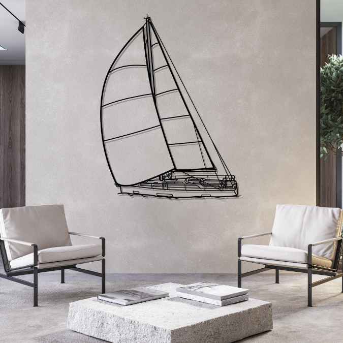 46 Angle Silhouette Metal Wall Art