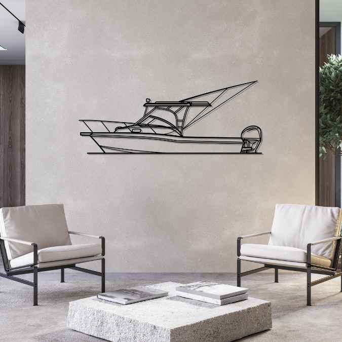 235 Conquest 2010 Silhouette Metal Wall Art
