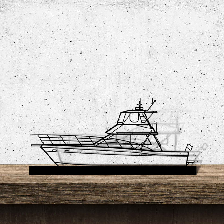 44 Flybridge Silhouette Metal Art Stand