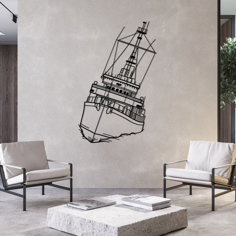 M906 Breydel Angle Silhouette Metal Wall Art