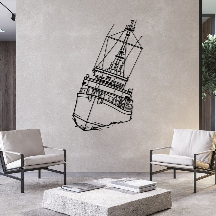 M906 Breydel Angle Silhouette Metal Wall Art