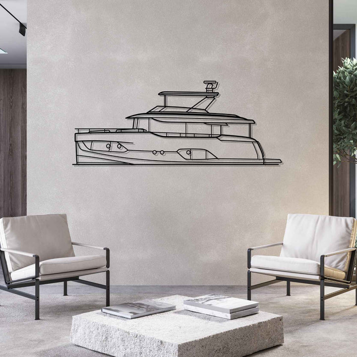 Navetta 58 Silhouette Metal Wall Art