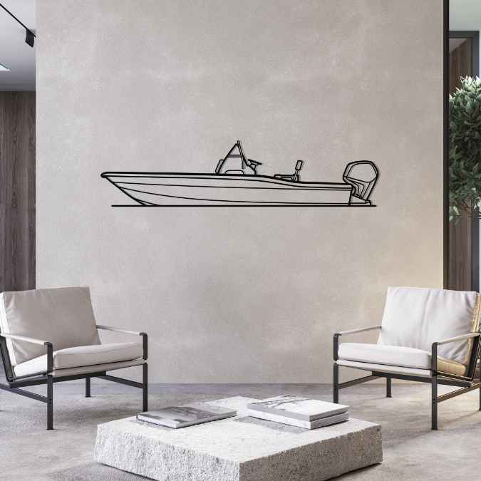 175 Sportfish 2015 Silhouette Metal Wall Art