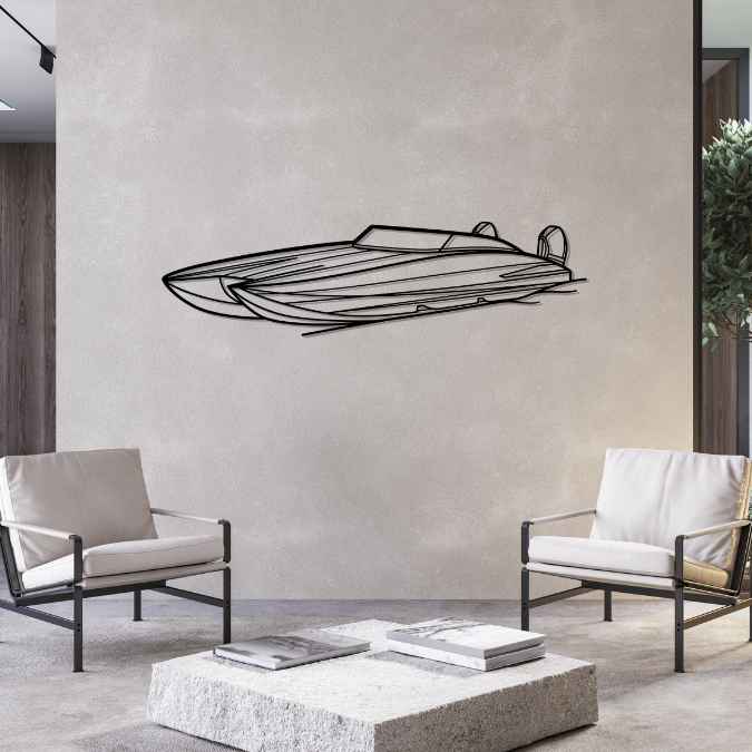 SC 37 Angle Silhouette Metal Wall Art
