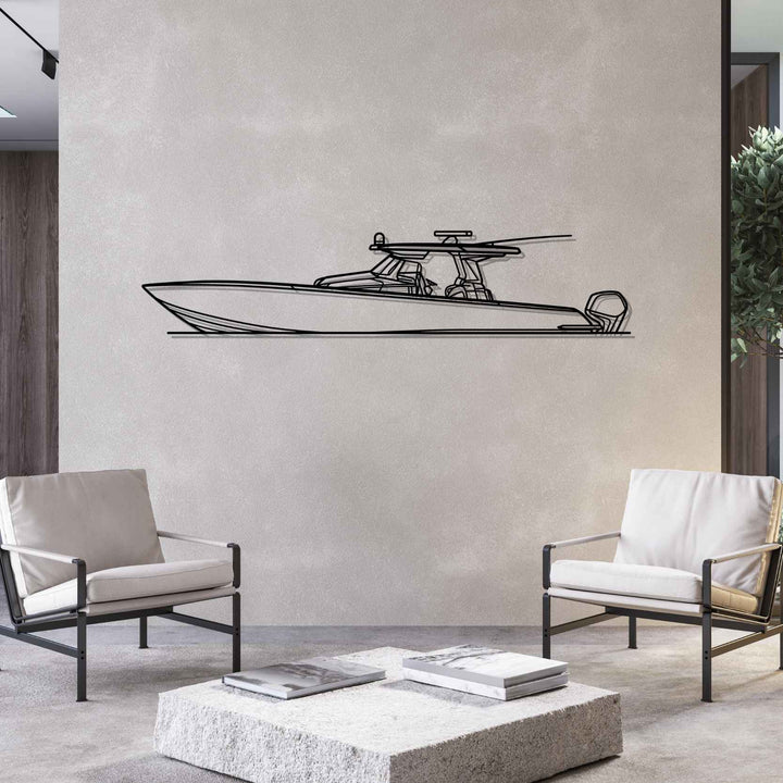 452 Superfish Silhouette Metal Wall Art