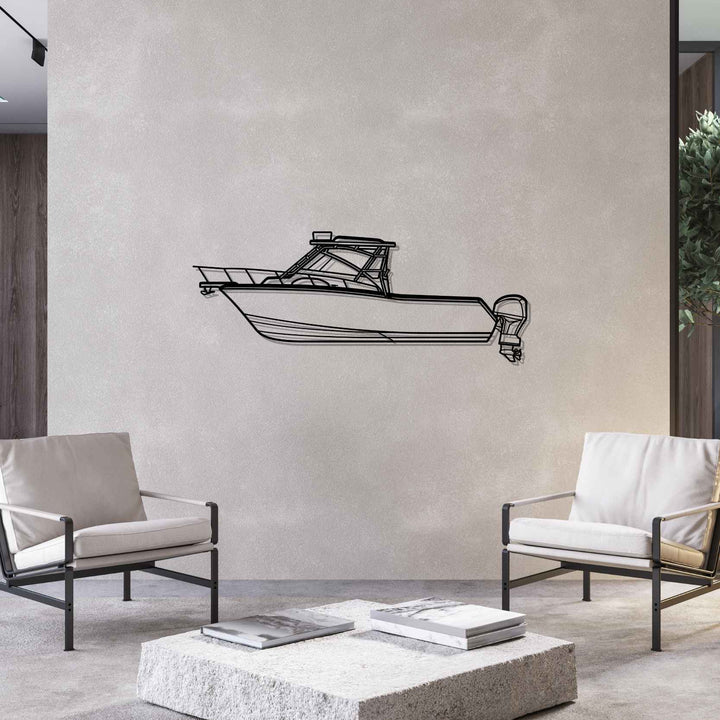 300 Marlin Silhouette Metal Wall Art