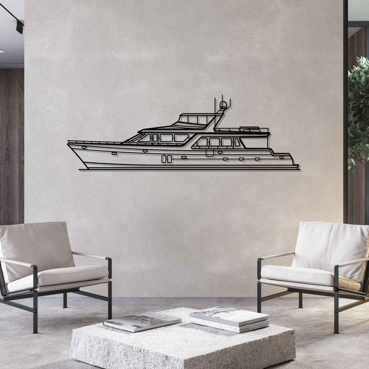 Pilothouse 80 Silhouette Metal Wall Art