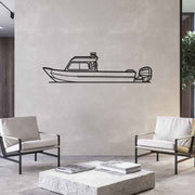240 Pro Fish Silhouette Metal Wall Art