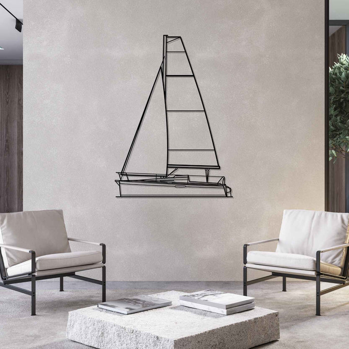 First 20 Front Silhouette Metal Wall Art