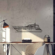366 Riviera 1996 Silhouette Metal Wall Art