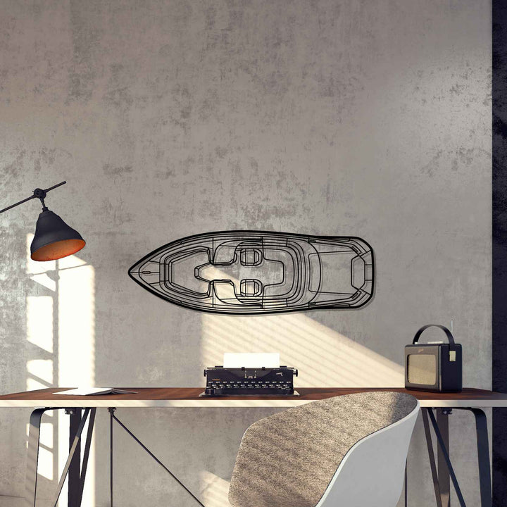 800 Spyder Top Silhouette Metal Wall Art