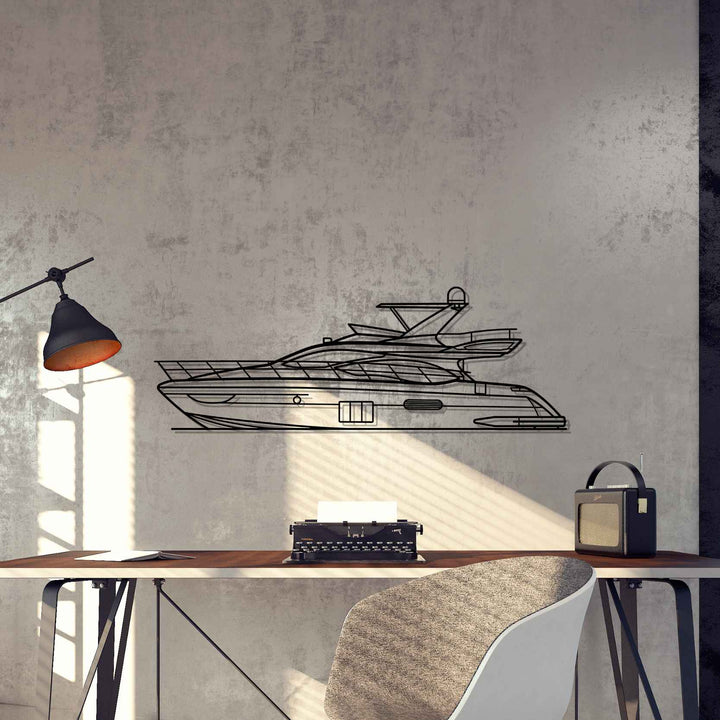 Flybridge 53 2011 Silhouette Metal Wall Art