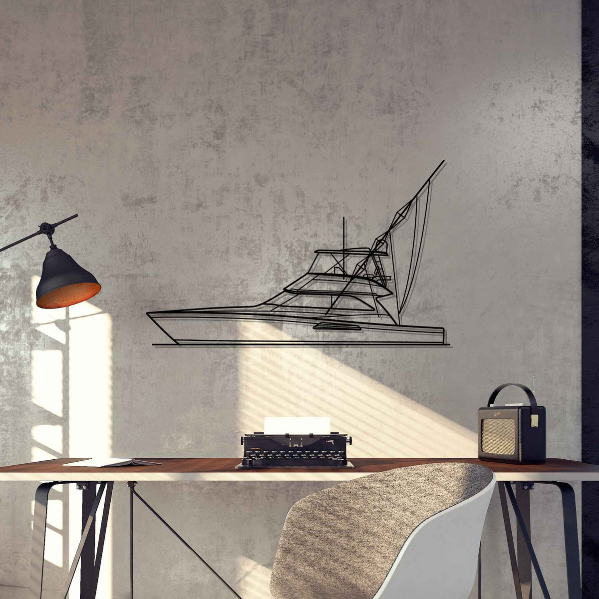 Convertible 52 Silhouette Metal Wall Art