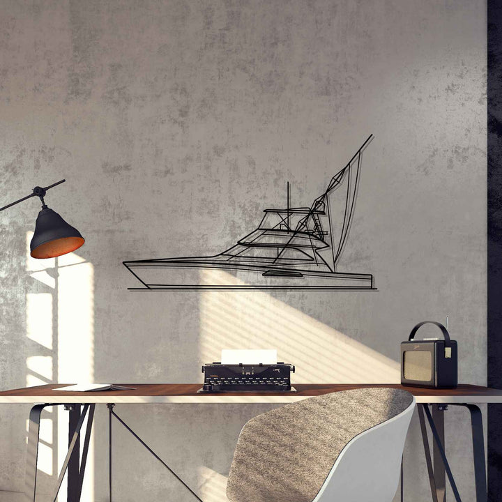 Convertible 52 Silhouette Metal Wall Art