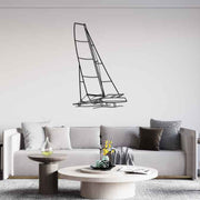 M2 Angle Silhouette Metal Wall Art