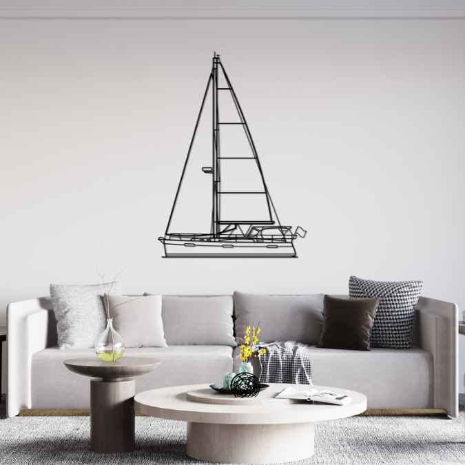 425 2017 V2 Front Silhouette Metal Wall Art