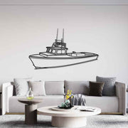 29 1982 Angle Silhouette Metal Wall Art