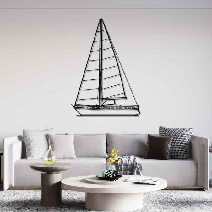 42 1982 Front Silhouette Metal Wall Art