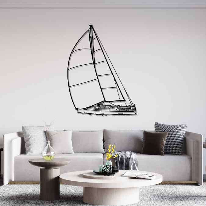 46 Angle Silhouette Metal Wall Art