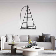 46C 2017 Front Silhouette Metal Wall Art