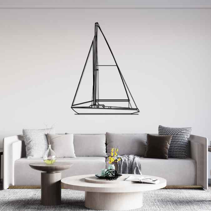 Ensign 22 1962 Front Silhouette Metal Wall Art