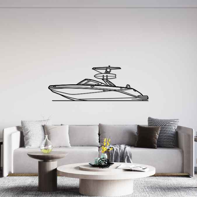 255 Wake 2017 Silhouette Metal Wall Art