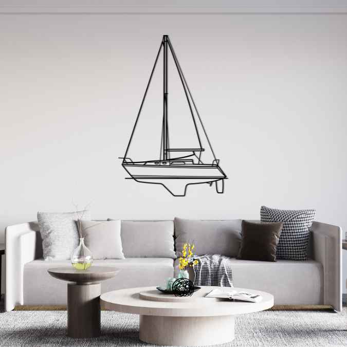 O Day 30 1984 Font Silhouette Metal Wall Art