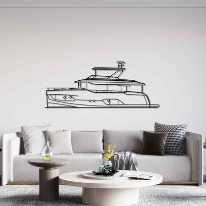 Navetta 58 Silhouette Metal Wall Art
