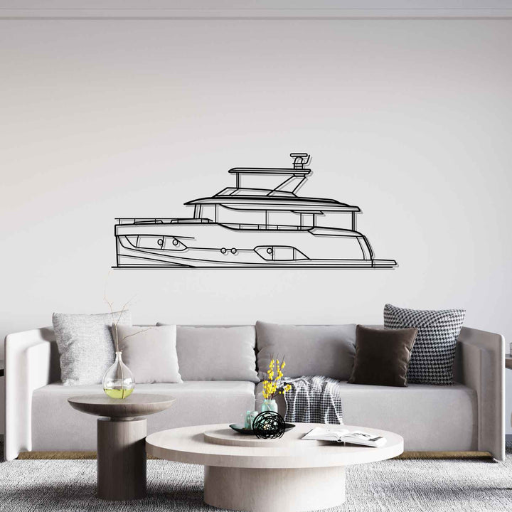 Navetta 58 Silhouette Metal Wall Art