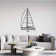 455 2016 Front Silhouette Metal Wall Art
