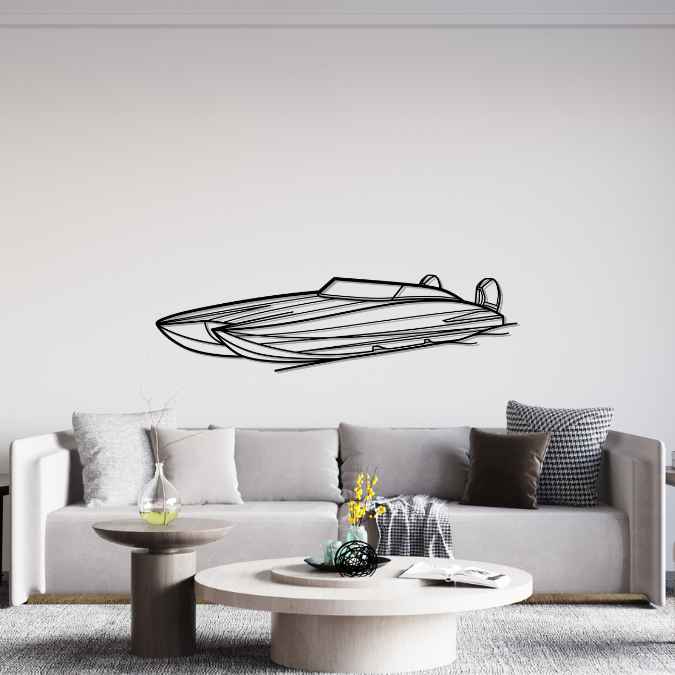 SC 37 Angle Silhouette Metal Wall Art