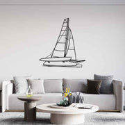 F25C 1996 Angle Silhouette Metal Wall Art
