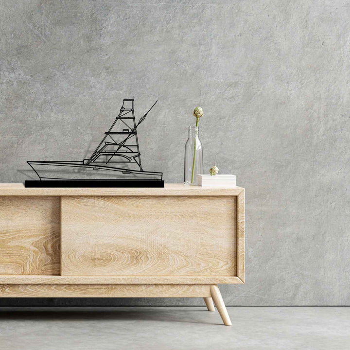 Sportfish 46 Silhouette Metal Art Stand