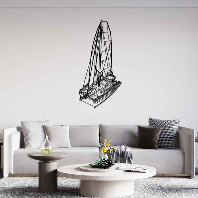 Sea Warden Angle Silhouette Metal Wall Art