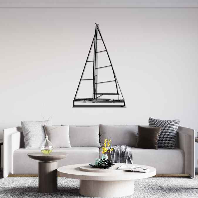 38 2018 Front Silhouette Metal Wall Art