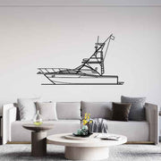 3300 Coastal 1990 Silhouette Metal Wall Art