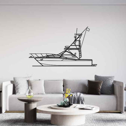 3300 Coastal 1990 Silhouette Metal Wall Art