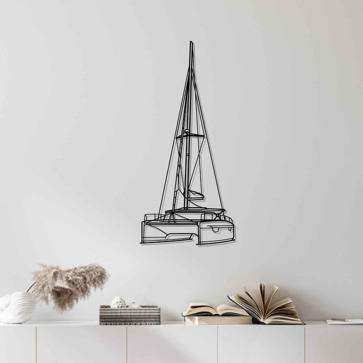 Lucia 40 Angle Silhouette Metal Wall Art