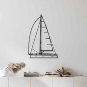 Cruiser 37 2019 Front Silhouette Metal Wall Art